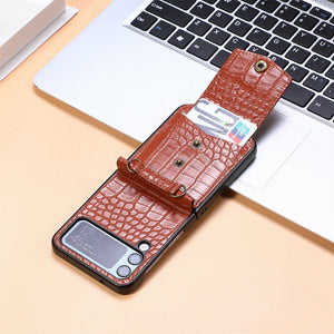 Samsung Crocodile Pattern Long Lanyard Mobile Phone Case